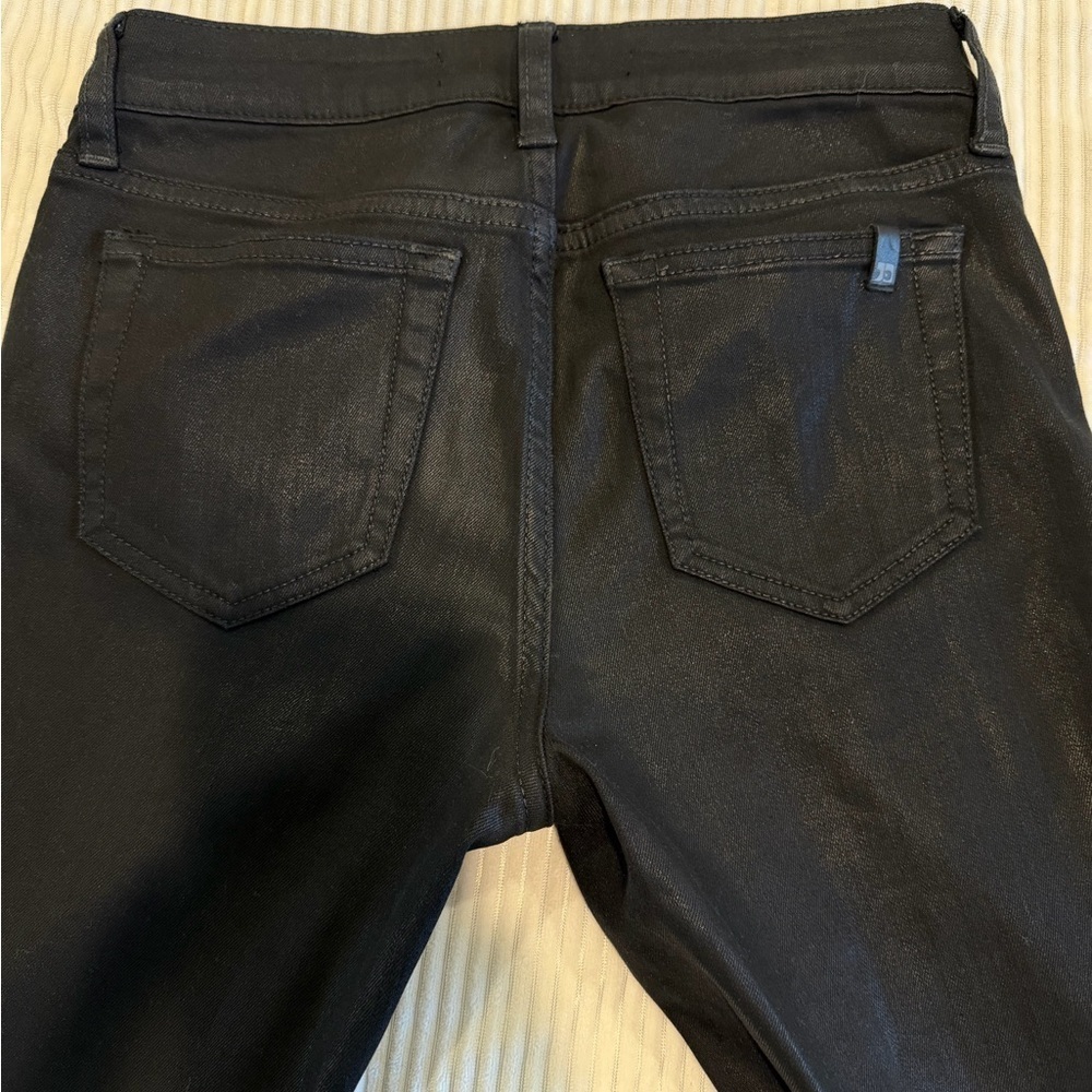 Joe’s Jeans Black Denim shiny material Jeans - Picture 2 of 5